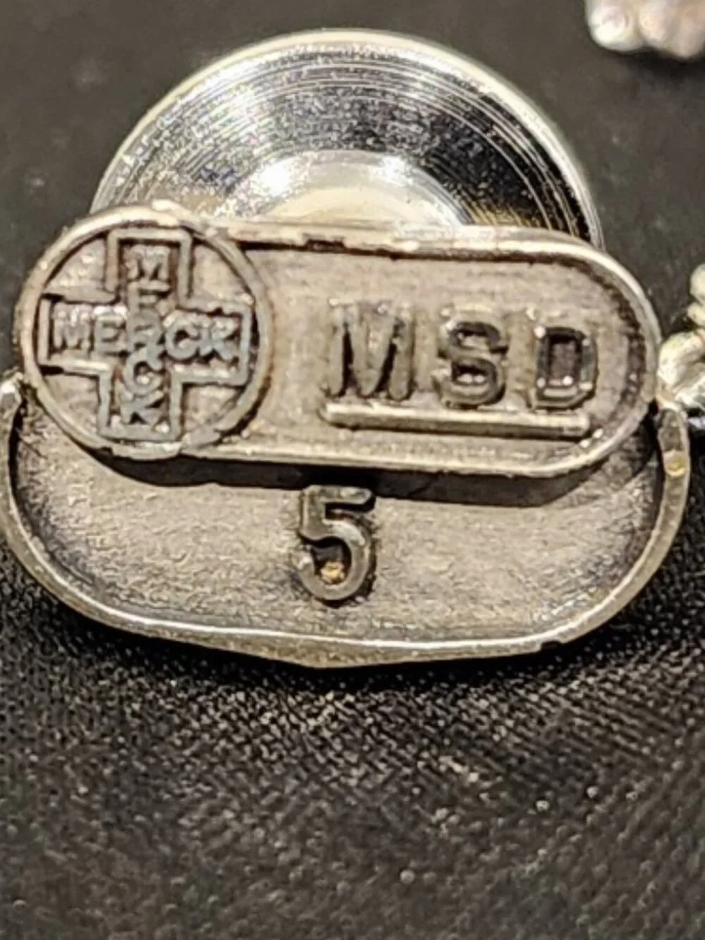 Vintage MSD Sterling Award Tie Clip and Pin